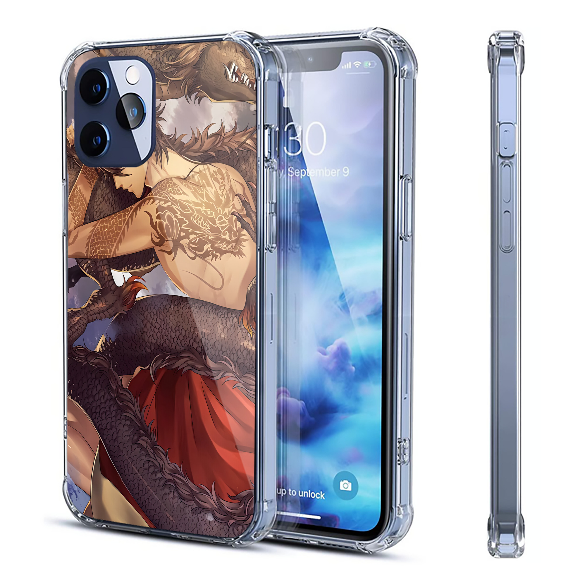 （画像用） 刀剣乱舞 Touken Ranbu 【iPhone 12シリーズ対応】透明スマホケース（クリアソフトケース）